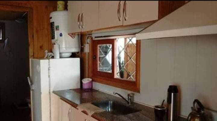 Cocina del interior de una cabaña